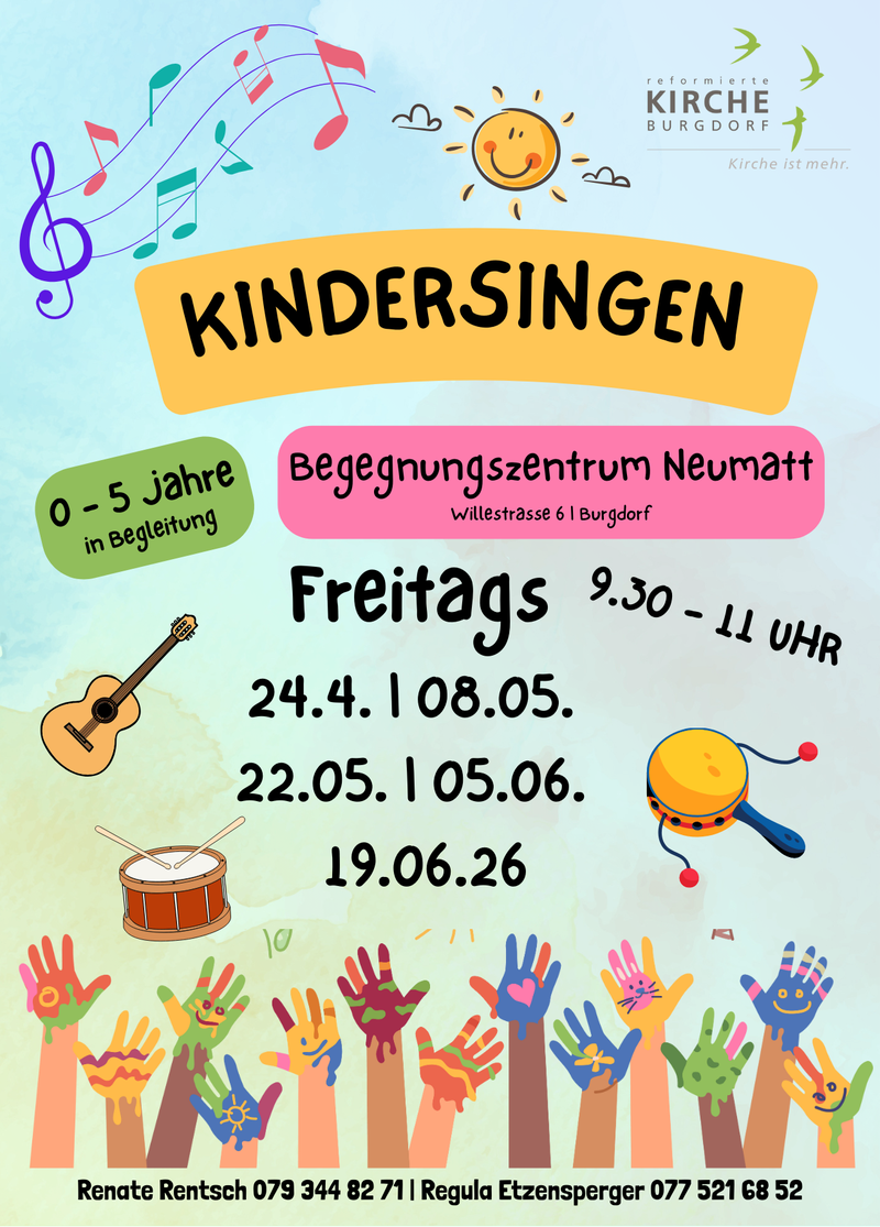 Flyer Kindersingen Teil 2 2026 A6 (10.9 x 15.2 cm)